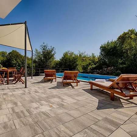 Villa Modern With Heated Pool, Whirpool In Quiet Area - By Traveler Tourist Agency Krk Id 2180 *