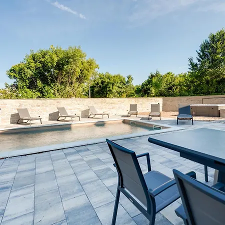 Modern With Heated Pool, Whirpool In Quiet Area - By Traveler Tourist Agency Krk Id 2180 Villa *