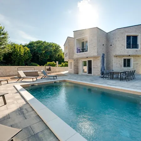 Villa Modern With Heated Pool, Whirpool In Quiet Area - By Traveler Tourist Agency Krk Id 2180