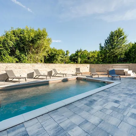 Modern With Heated Pool, Whirpool In Quiet Area - By Traveler Tourist Agency Krk Id 2180 Villa *