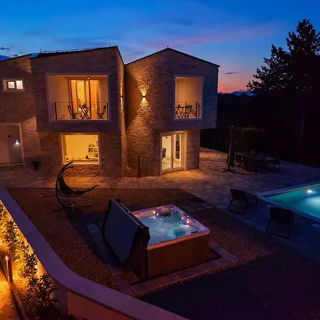 Modern With Heated Pool, Whirpool In Quiet Area - By Traveler Tourist Agency Krk Id 2180 Villa *