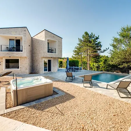 Villa Modern With Heated Pool, Whirpool In Quiet Area - By Traveler Tourist Agency Krk Id 2180