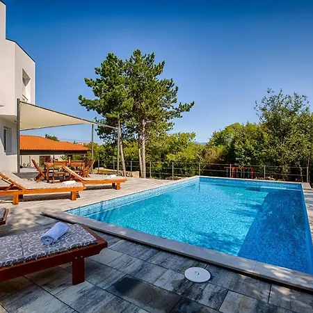 Villa Modern With Pool, Whirpool In Quiet Area - By Traveler Tourist Agency Krk Id 2180 *
